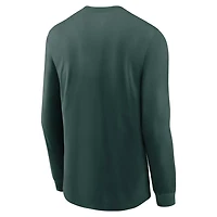 Nike Michigan State Spartans Legacy Arched Logo Long Sleeve T-Shirt