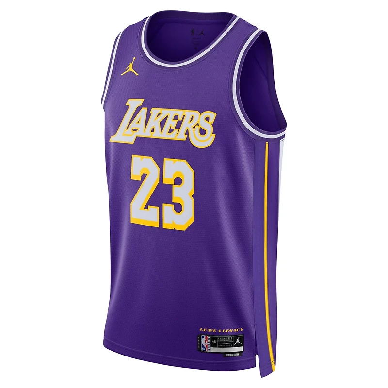 Unisex Jordan Brand LeBron James Los Angeles Lakers Swingman Jersey - Statement Edition