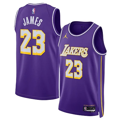 Unisex Jordan Brand LeBron James Los Angeles Lakers Swingman Jersey - Statement Edition