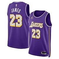 Unisex Jordan Brand LeBron James Los Angeles Lakers Swingman Jersey - Statement Edition