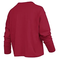 Pressbox Alabama Tide Motley Boxy Waist-Length Long Sleeve T-Shirt
