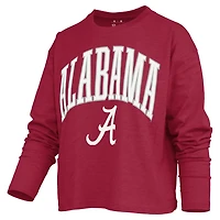Pressbox Alabama Tide Motley Boxy Waist-Length Long Sleeve T-Shirt