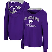 Colosseum Kansas State Wildcats Catalina Hoodie Long Sleeve T-Shirt
