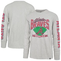 '47 Atlanta Braves Big  Tall Distressed Franklin Long Sleeve T-Shirt