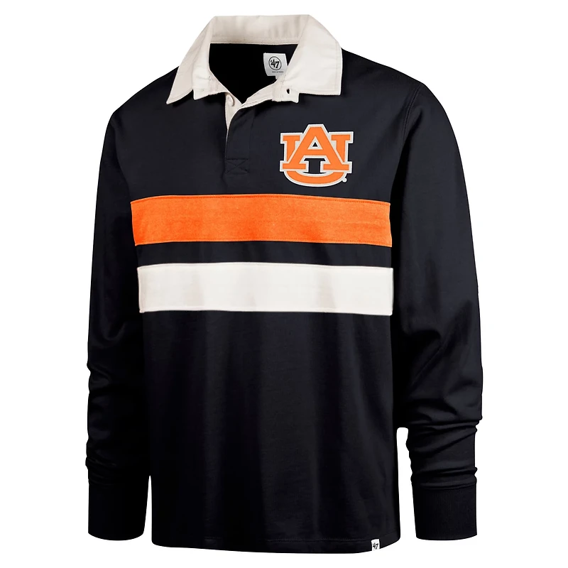 '47 Auburn Tigers Clubhouse Knox Thames Long Sleeve Rugby Polo