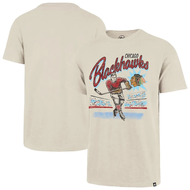 '47 Chicago Blackhawks Hockey Player Golden Age Scrum T-Shirt