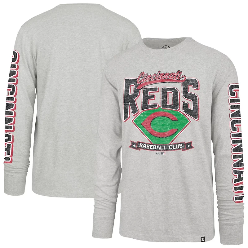 '47 Cincinnati Reds Fair Ball Franklin Long Sleeve T-Shirt