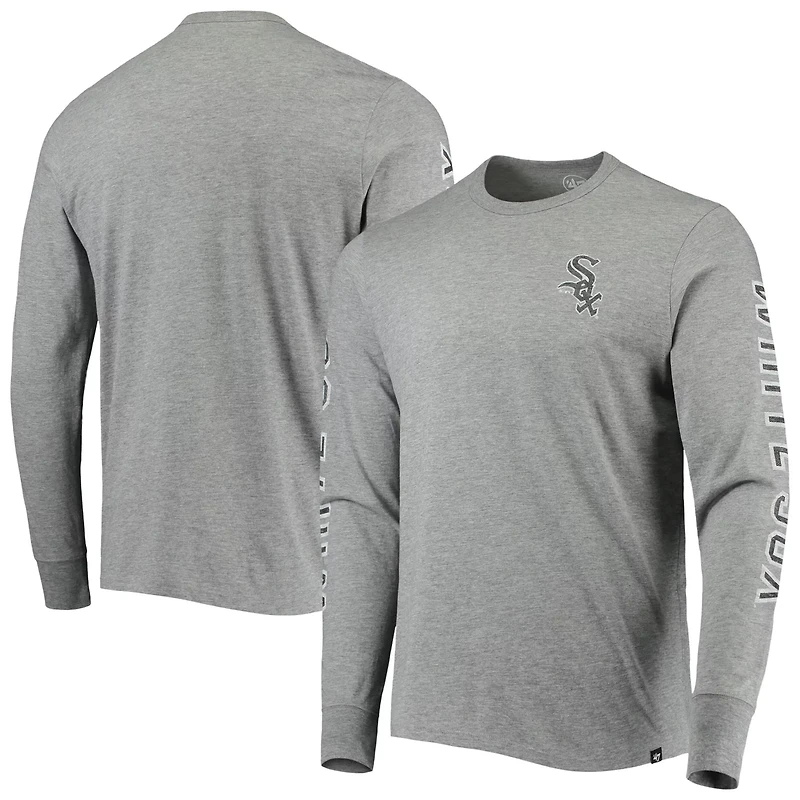 '47 Heathered Gray Chicago Sox Team Long Sleeve T-Shirt