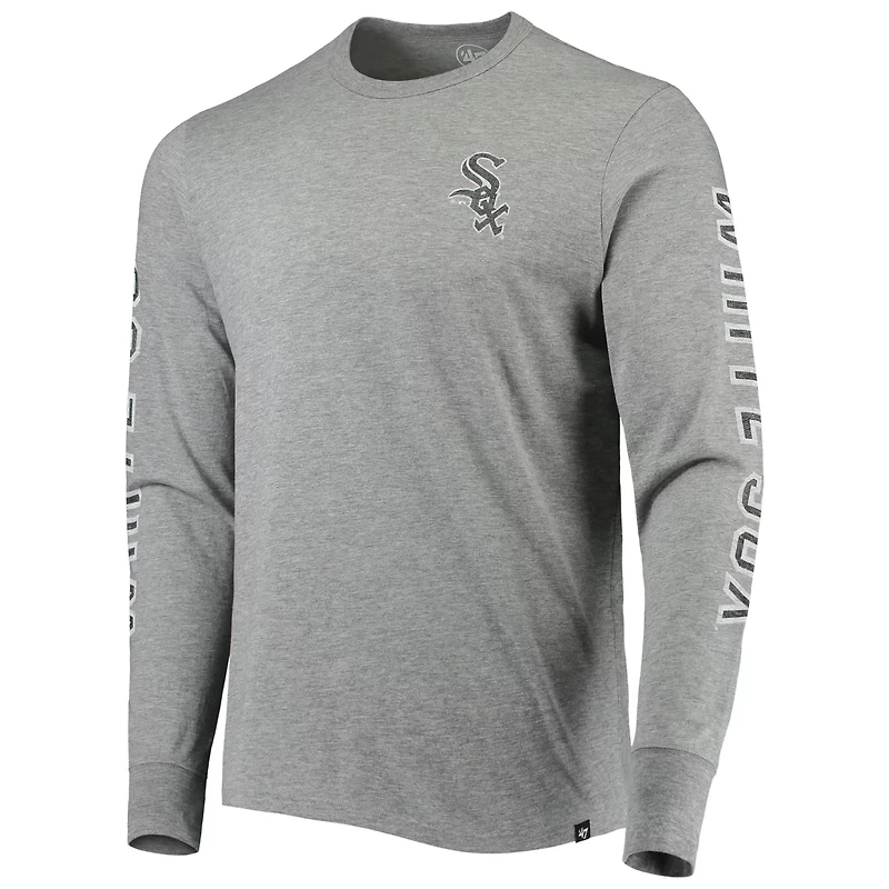 '47 Heathered Gray Chicago Sox Team Long Sleeve T-Shirt
