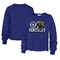 '47 Kentucky Wildcats Bottom Line Parkway Long Sleeve High Waist T-Shirt