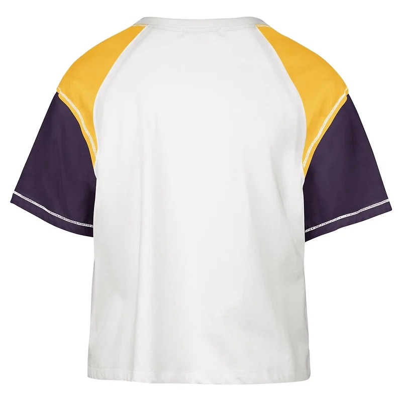 '47 Los Angeles Lakers Premier Raglan Cropped T-Shirt