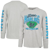 '47 Miami Marlins Fair Ball Franklin Long Sleeve T-Shirt