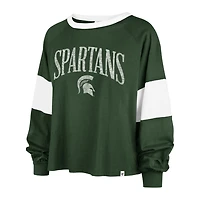 '47 Michigan State Spartans Upside Rhea Raglan Long Sleeve T-Shirt
