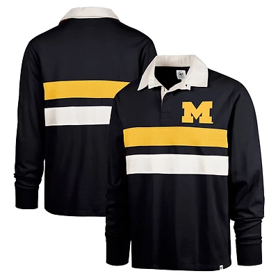 '47 Michigan Wolverines Clubhouse Knox Thames Long Sleeve Rugby Polo