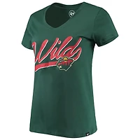 '47 Minnesota Wild Script Sweep Ultra Rival V-Neck T-Shirt