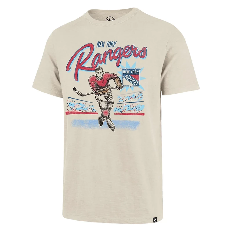 '47 New York Rangers Hockey Player Golden Age Scrum T-Shirt