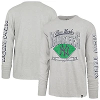 '47 New York Yankees Big  Tall Distressed Franklin Long Sleeve T-Shirt