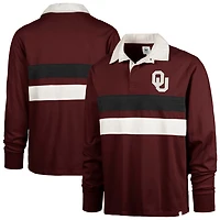 '47 Oklahoma Sooners Clubhouse Knox Thames Long Sleeve Rugby Polo