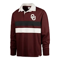 '47 Oklahoma Sooners Clubhouse Knox Thames Long Sleeve Rugby Polo