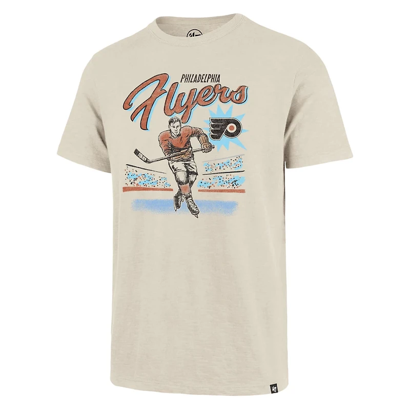 '47 Philadelphia Flyers Hockey Player Golden Age Scrum T-Shirt