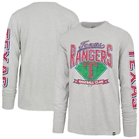 '47 Texas Rangers Big  Tall Distressed Franklin Long Sleeve T-Shirt