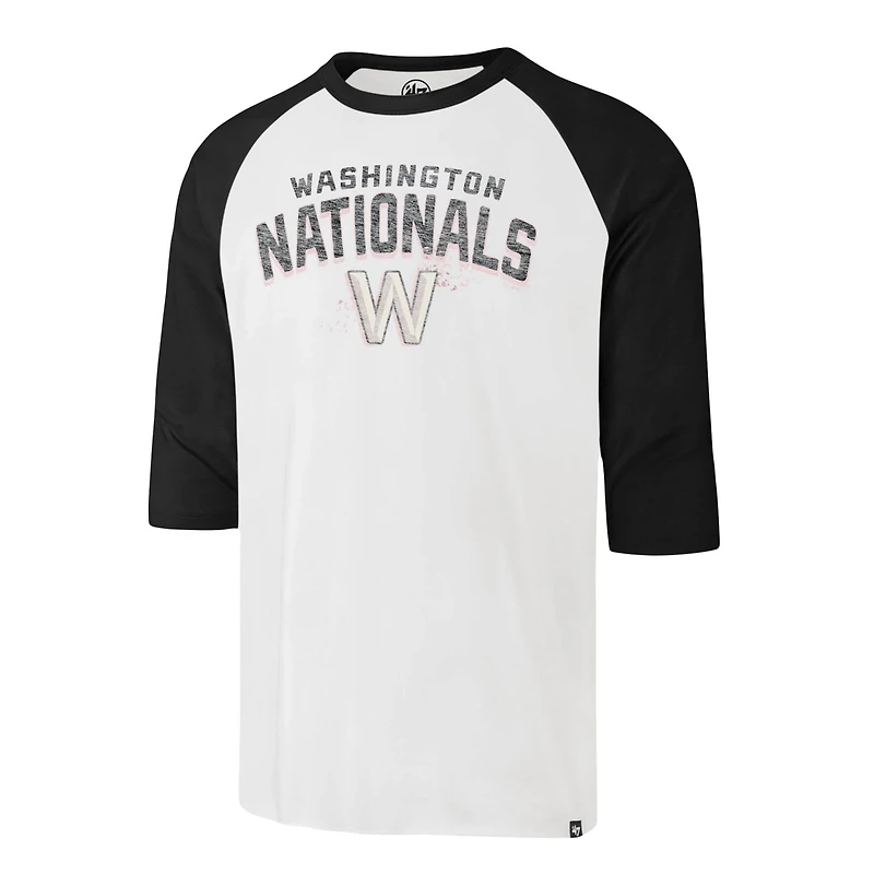 '47 Washington Nationals City Connect Crescent Franklin Raglan 3/4-Sleeve T-Shirt