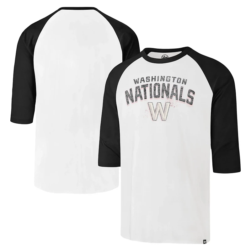 '47 Washington Nationals City Connect Crescent Franklin Raglan 3/4-Sleeve T-Shirt