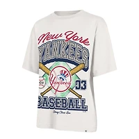 '47 x Stoney Clover Lane New York Yankees Crossover Base Foundation T-Shirt