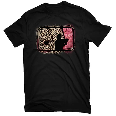 Academy Sports + Outdoors Women's Leopard Baseball Logo Graphic T-shirt