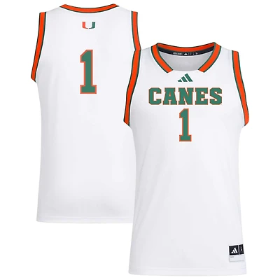adidas 1 Miami Hurricanes Replica Swingman Jersey
