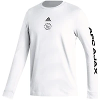 adidas Ajax Team Crest Long Sleeve T-Shirt