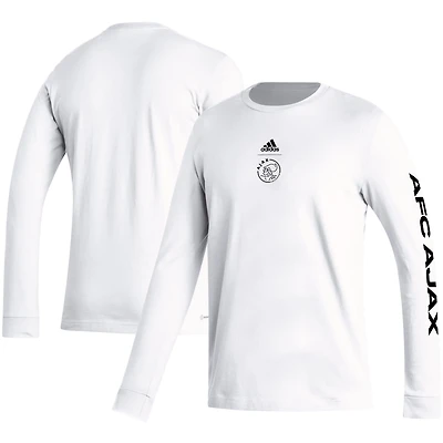 adidas Ajax Team Crest Long Sleeve T-Shirt