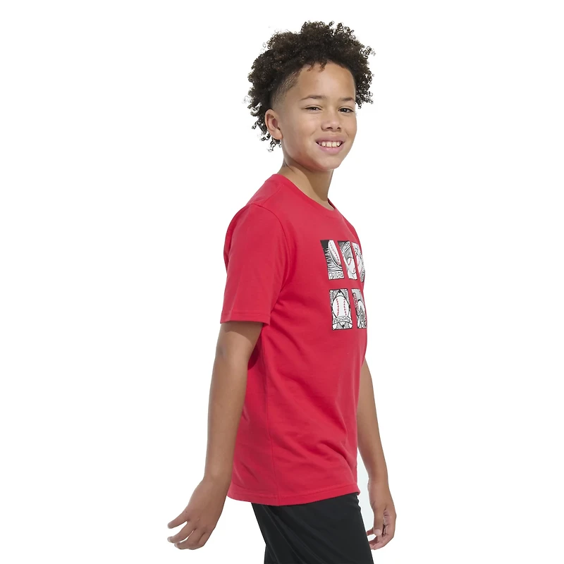 adidas Boys' Baseball Card Short Sleeve T-shirt