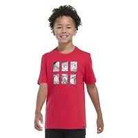 adidas Boys' Baseball Card Short Sleeve T-shirt