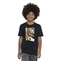 adidas Boys' Baseball Plate Short Sleeve T-shirt