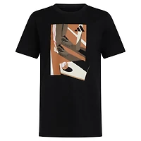 adidas Boys' Baseball Plate Short Sleeve T-shirt
