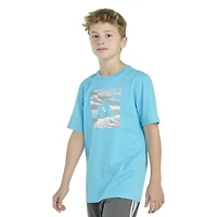 adidas Boys' Camo Box Logo Short Sleeve T-shirt