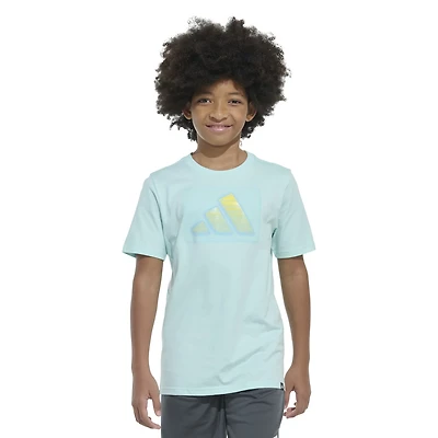 adidas Boys' Digital Distortion Logo Short Sleeve T-shirt