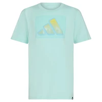 adidas Boys' Digital Distortion Logo Short Sleeve T-shirt