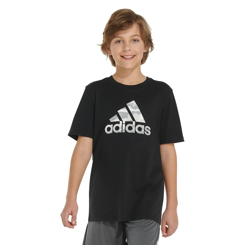 adidas Boys' France Camo Short Sleeve T-shirt