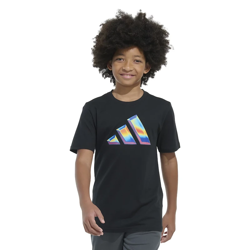 adidas Boys' Heat Map Logo Short Sleeve T-shirt
