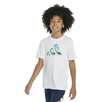 adidas Boys' Heat Map Logo Short Sleeve T-shirt