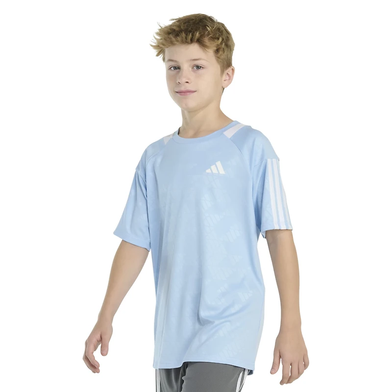 adidas Boys' Soccer Legacy AOP Short Sleeve T-shirt