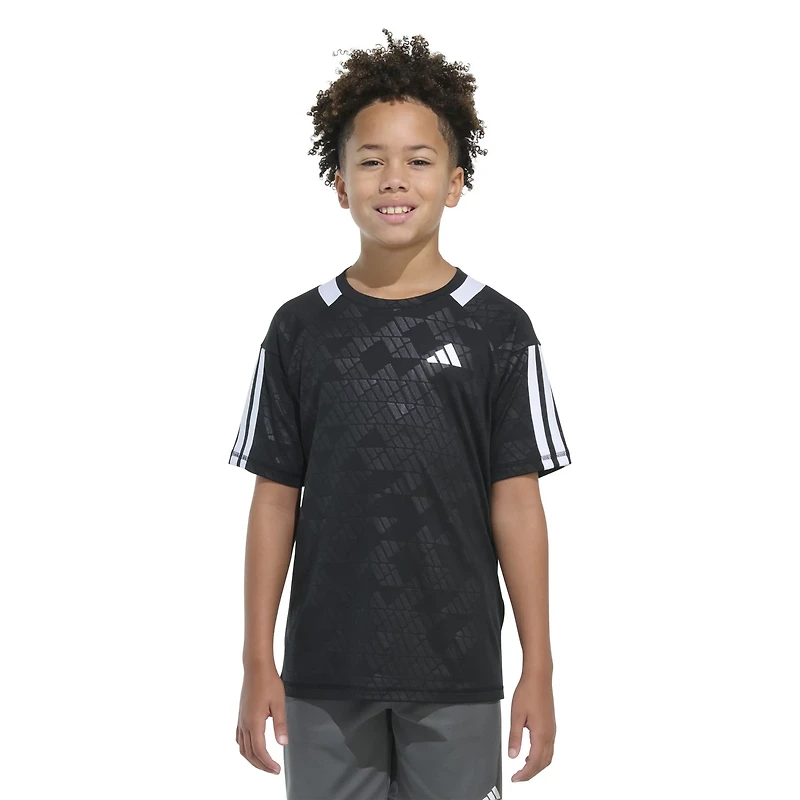adidas Boys' Soccer Legacy AOP Short Sleeve T-shirt