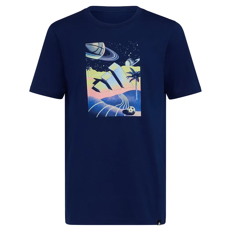 adidas Boys' Surreal Space Short Sleeve T-shirt