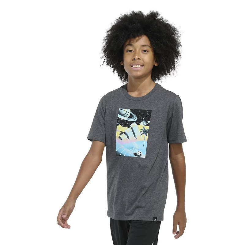 adidas Boys' Surreal Space Short Sleeve T-shirt