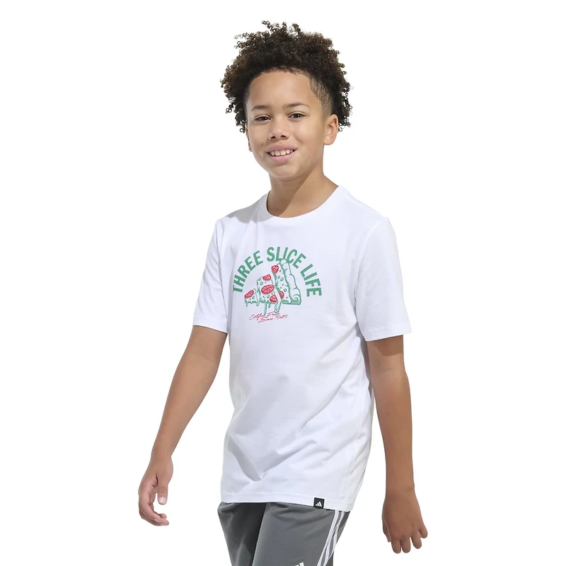 adidas Boys' Three Slice Life Short Sleeve T-shirt