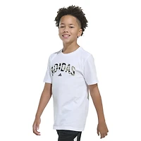 adidas Boys' Tiger Camo Stack Short Sleeve T-shirt