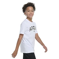 adidas Boys' Tiger Camo Stack Short Sleeve T-shirt