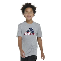 adidas Boys' USA Flag Logo Short Sleeve T-shirt